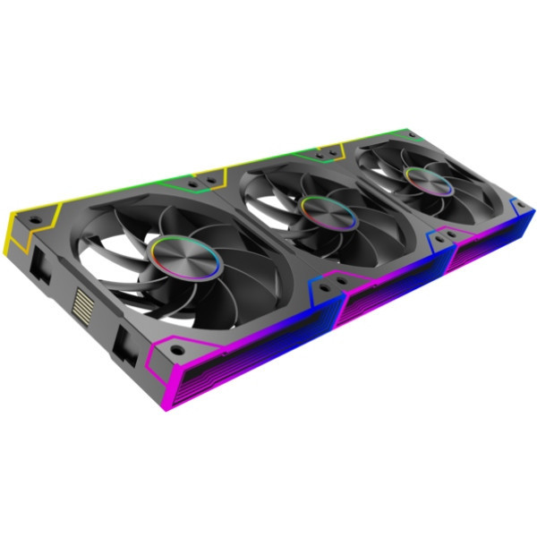 Фото - Корпусний вентилятор Xilence GAMING XPF360R.ARGB PWM REVERSE 3х120mm (XF073)