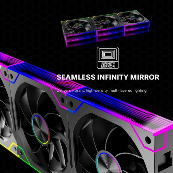 Фото - Корпусний вентилятор Xilence GAMING XPF360R.ARGB PWM REVERSE 3х120mm (XF073)