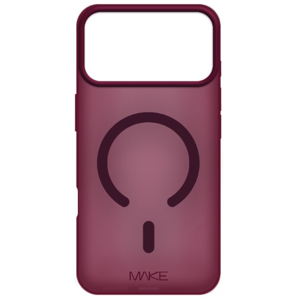 Фото - Чохол для смартфона MAKE Aura Magnet for Apple iPhone 18 Pro Max/17 Pro Max, Burgundy (MCLAM-AI18PM/17PMRD)