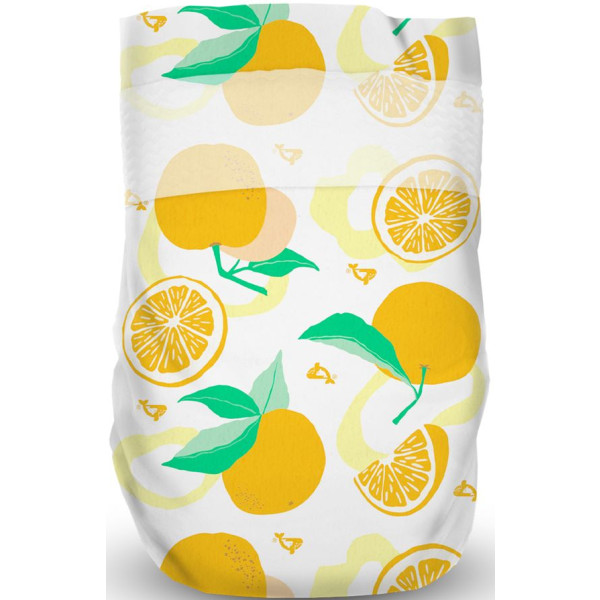 Фото - Одноразові підгузки Offspring розмір S 3-6 кг 48 шт. Апельсин (DP-OI-FAT-S48P-TGYORN)