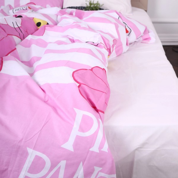Фото - Комплект постельного белья MirSon Бязь 17-0110 Pink Pantere 175х210 см (2200001608627)