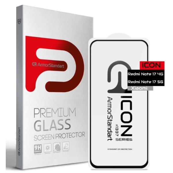 Фото - Защитное стекло для смартфона Armorstandart Icon for Xiaomi Redmi Note 17 4G / Note 17 5G (ARM92690)