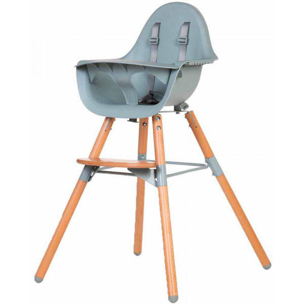 Фото - Стульчик для кормления классический Childhome Evolu 2 Natural/Mint (CHEVOCHMI)