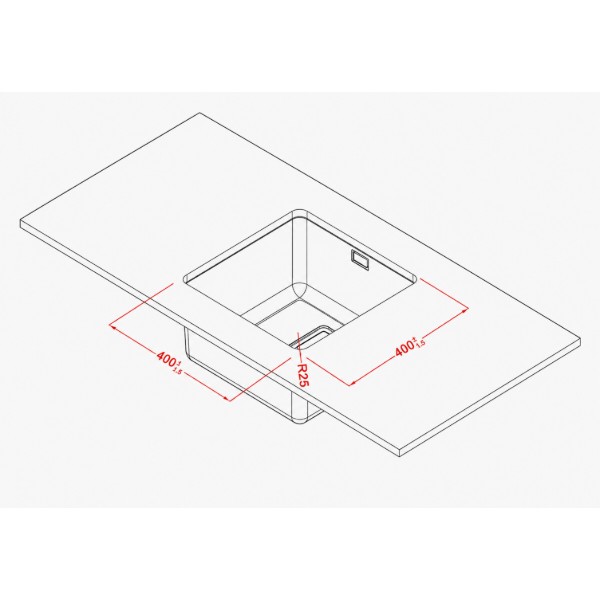 Фото - Мойка кухонная Elleci W-Square 400