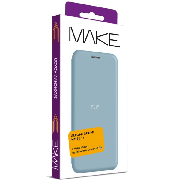 Фото - Чохол для смартфону MAKE Flip for Xiaomi Redmi Note 17, Sky Teal (MCP-XRN17ST)