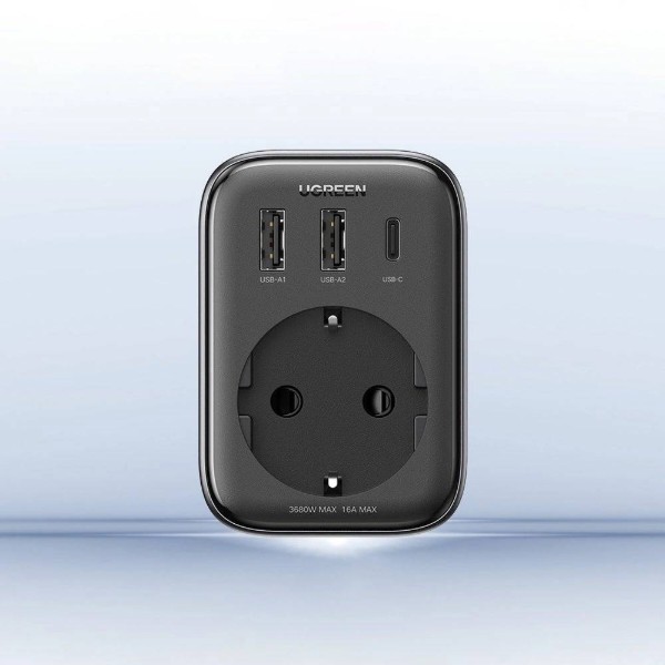 Фото - Сетевое зарядное устройство UGREEN CD314 3xUSB 30W Outlet Extender 2хUSB-A+USB-C (90613)
