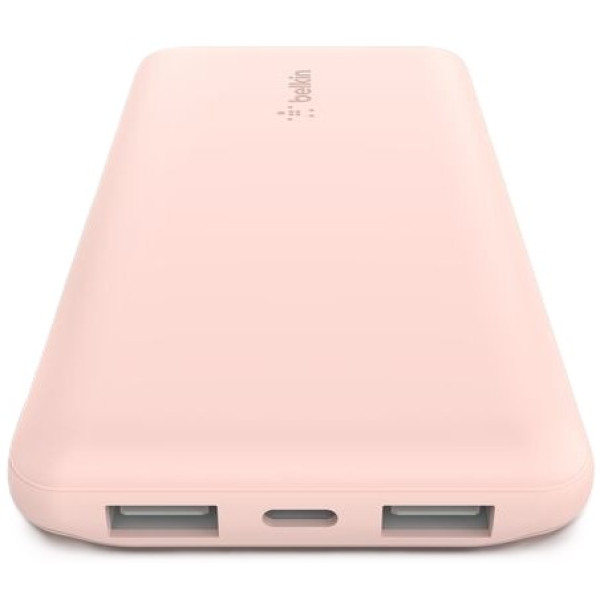 Фото - Батарея мобільна Belkin 10000mAh 15W Dual USB-A USB-C Rose Gold (BPB011BTRG)