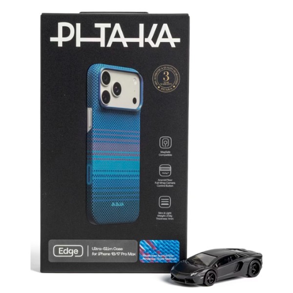 Фото - Чохол для смартфону Pitaka Edge Ultra-Slim Case Nights-Midnight-01 for iPhone 18 Pro/17 Pro (KI1803P)
