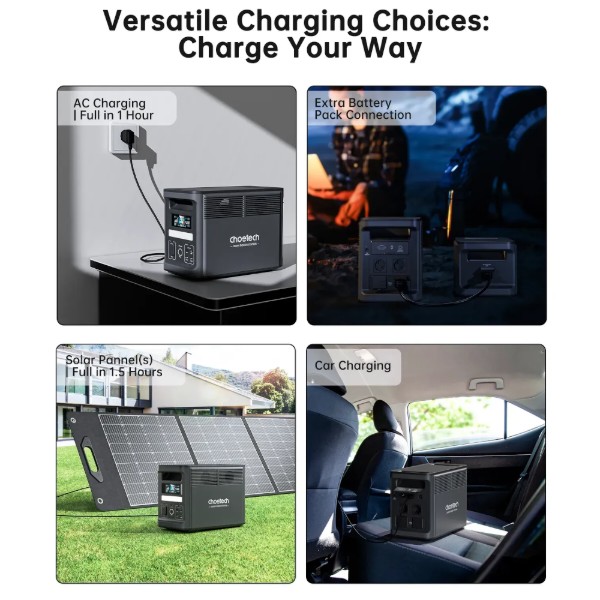 Фото - Зарядная станция универсальная Choetech BS065 (1800W, 1536Wh, Wi-Fi)