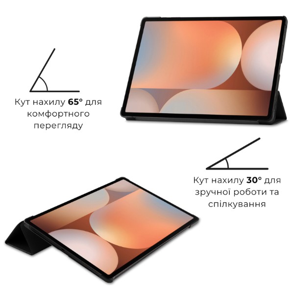 Фото - Чехол для планшета AIRON Premium для Samsung Galaxy Tab S10 Ultra 14.6 2024 с защитной пленкой и салфеткой Black (4822356758484)