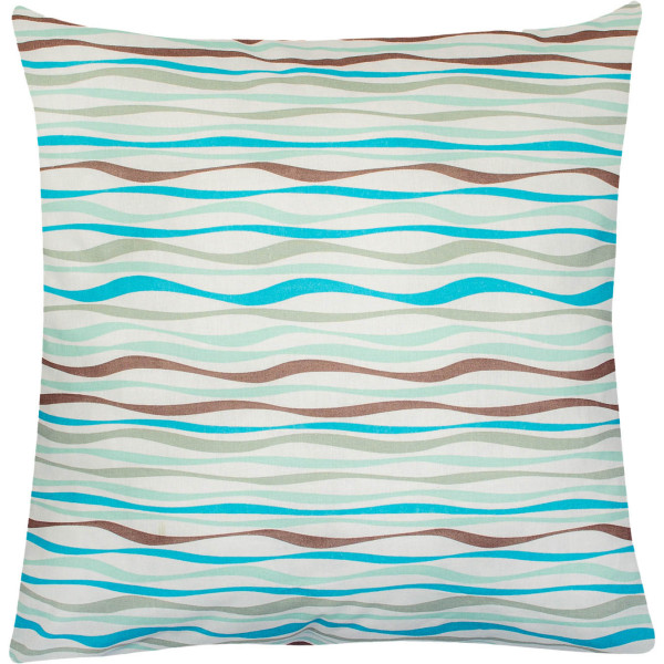 Фото - Наволочка Home Line Бязь Щ140 ХВИЛЯ бірюзова 70х70 (165370)