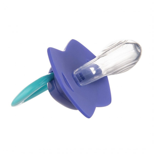 Фото - Симетрична пустушка Canpol babies 6-18 міс NEON LOVE 2 шт. - блакитна (22/653_blu)