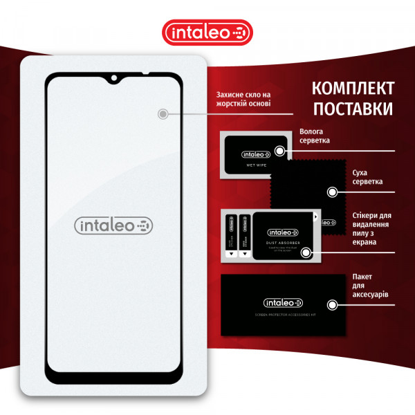 Фото - Захисне скло для смартфону Intaleo Full Glue for ZTE Blade A53 Black (1283126583308)