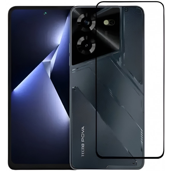 Фото - Захисне скло для смартфону BeCover Tecno POVA 5 (LH7n) Black (710031)