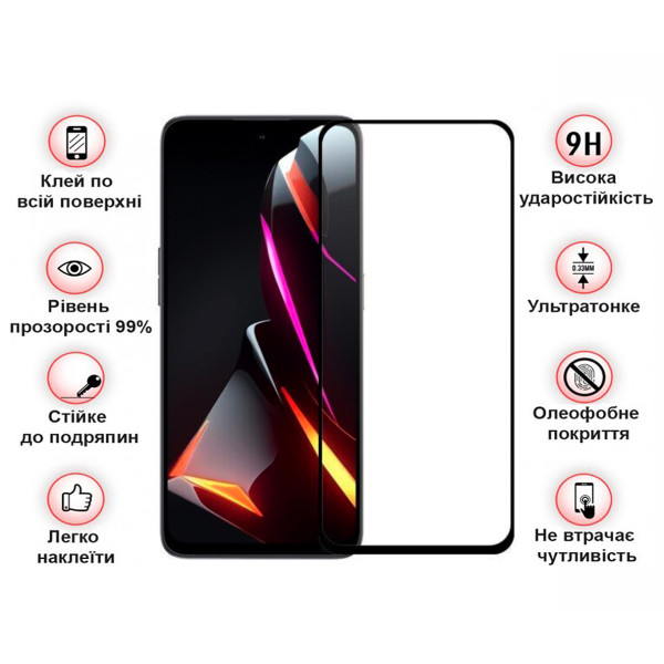 Фото - Захисне скло для смартфону BeCover for Nubia V70 Design Black (713455)