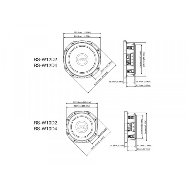 Фото - Автосабвуфер Alpine RS-W10D2