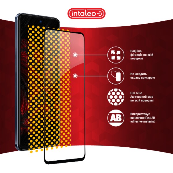 Фото - Захисне скло для смартфону Intaleo Full Glue for Tecno Camon 18 Premier Black (1283126529207)