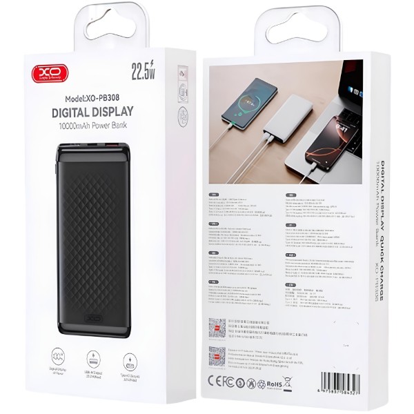 Фото - Батарея мобільна HOCO PB308 PD20W / QC22.5W 10000 mAh Black (714870)