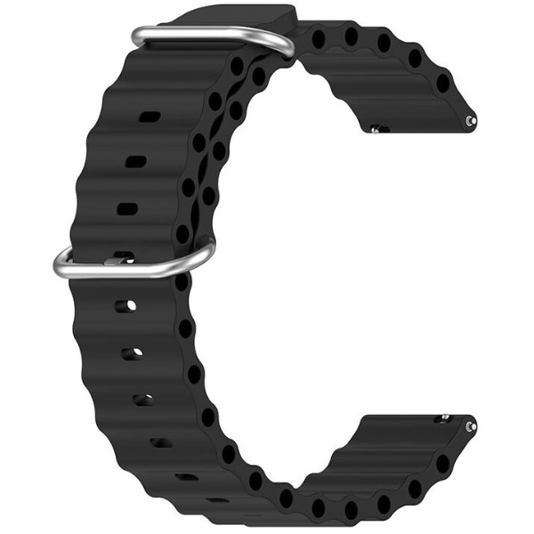 Фото - Ремінець для смарт-годинника BeCover Wave Style (20mm) for Samsung Galaxy Watch Active/Active 2 (40/44mm) / Gear S2/S2 Classic / Gear Sport Black (714154) Фото - Ремінець для смарт-годинника BeCover Wave Style (20mm) for Samsung Galaxy Watch Active/Active 2 (40/44mm) / Gear S2/S2 Classic / Gear Sport Black (714154)