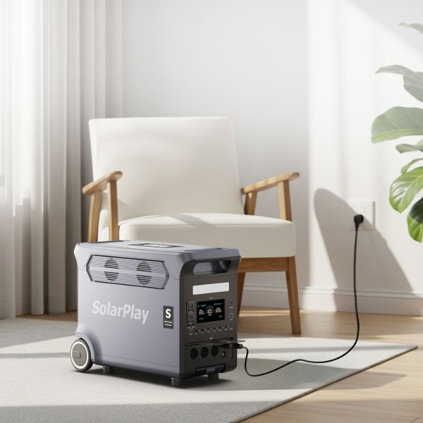 Фото - Зарядна станція універсальна SolarPlay Q3600 (3600W/3840Wh) з LiFePO4-батареєю Black (714971)