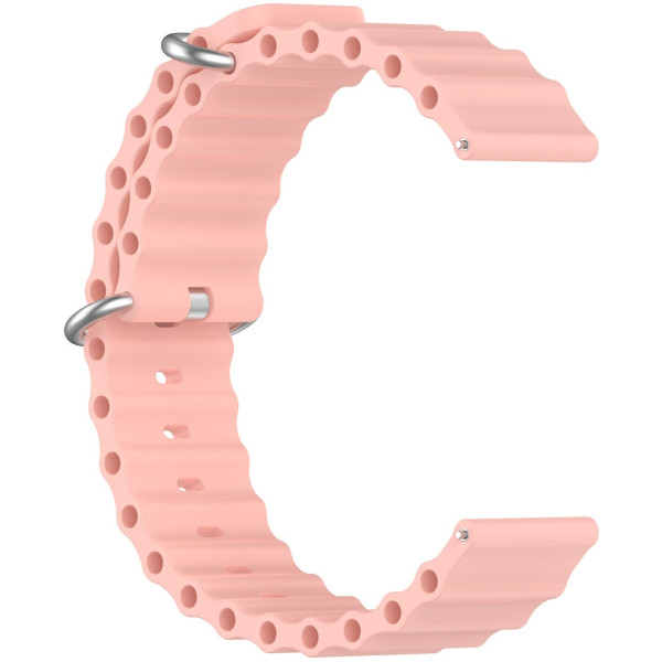 Фото - Ремінець для смарт-годинника BeCover Wave Style 20mm for Amazfit Bip 3/3 Pro/GTR 42 мм/GTR Mini/GTS/GTS 2 mini/GTS 3/GTS 4/GTS 4 Mini/Amazfit Active/Active 2 Pink (714178)