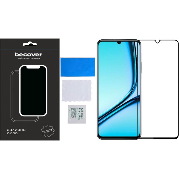 Фото - Защитное стекло для смартфона BeCover for Realme Note 50 Black (711317)