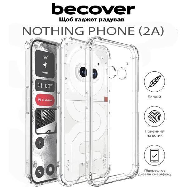 Фото - Чехол для смартфона BeCover Anti-Shock for Nothing Phone (2a) Clear (711793)