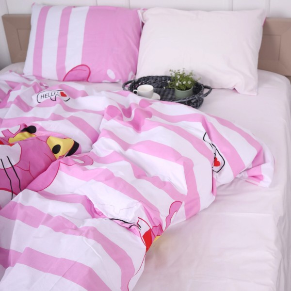 Фото - Комплект постельного белья MirSon Бязь 17-0110 Pink Pantere 175х210 см (2200001608627)