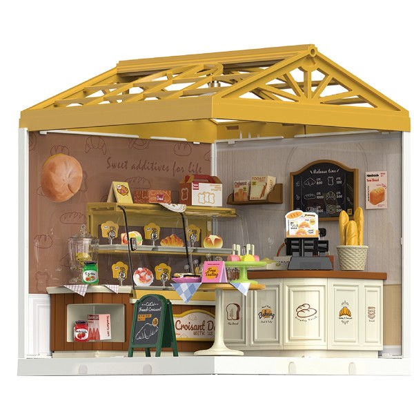 Фото - Пластиковый конструктор Mini House серии Интерьер – ПЕКАРНЯ (свет) (8011)