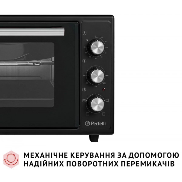 Фото - Піч електрична Perfelli MIRAGE 37 BLACK