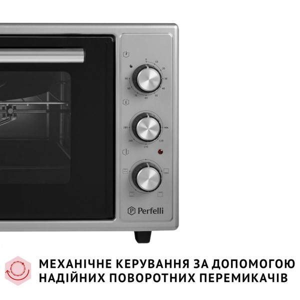 Фото - Печь электрическая Perfelli MIRAGE 48 GREY