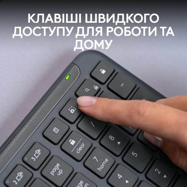 Фото - Клавиатура беспроводная Logitech Signature Slim Wireless Keyboard K950 Graphite (920-012465)
