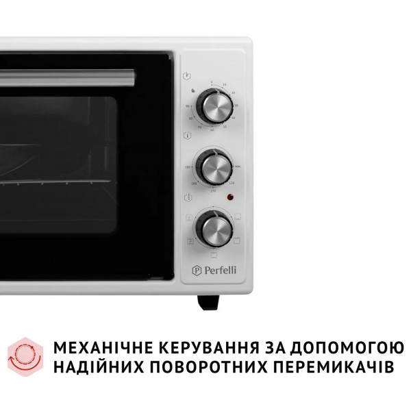Фото - Піч електрична Perfelli TRIMO 37 WHITE