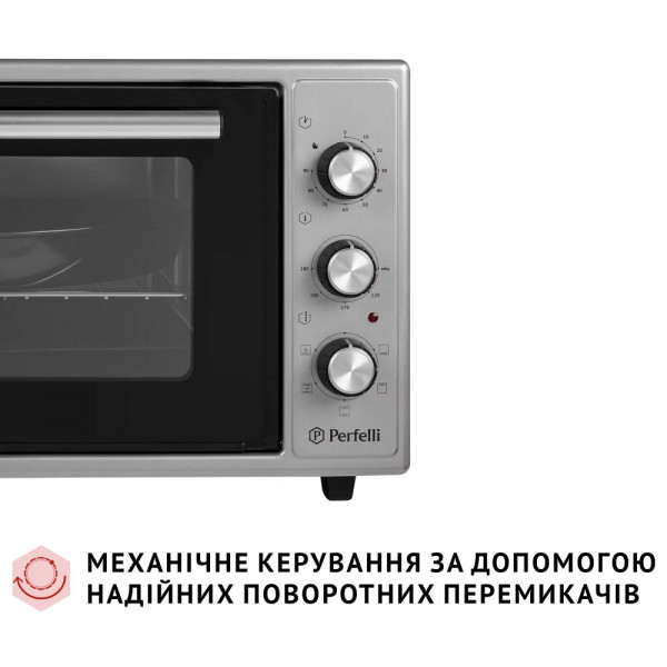 Фото - Печь электрическая Perfelli TRIMO 37 GREY