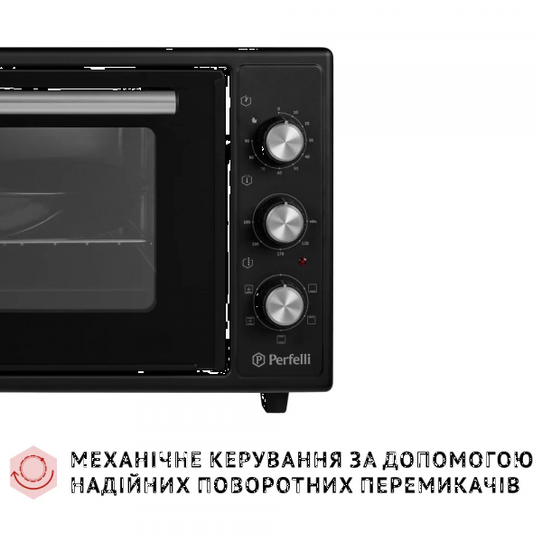Фото - Піч електрична Perfelli TRIMO 37 BLACK