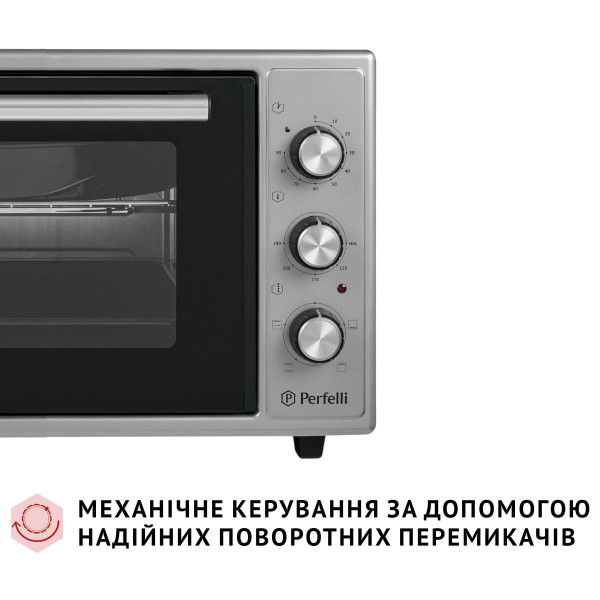 Фото - Печь электрическая Perfelli MIRAGE 37 GREY