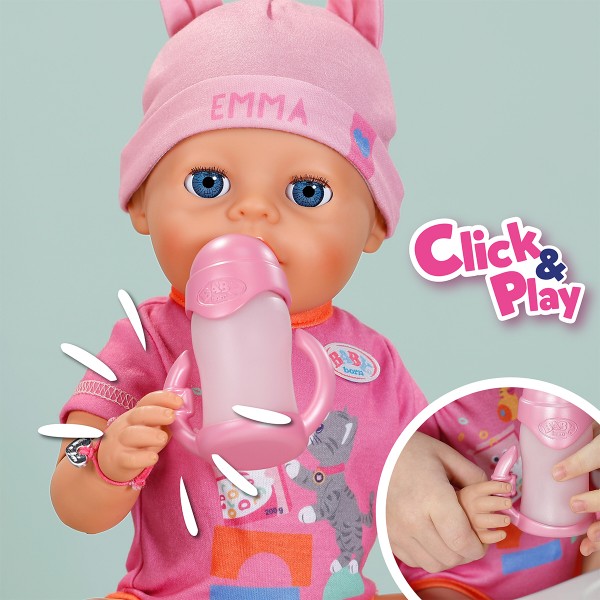 Фото - Пупс классический Baby Born серии Click and Play – ЭММА (839966)