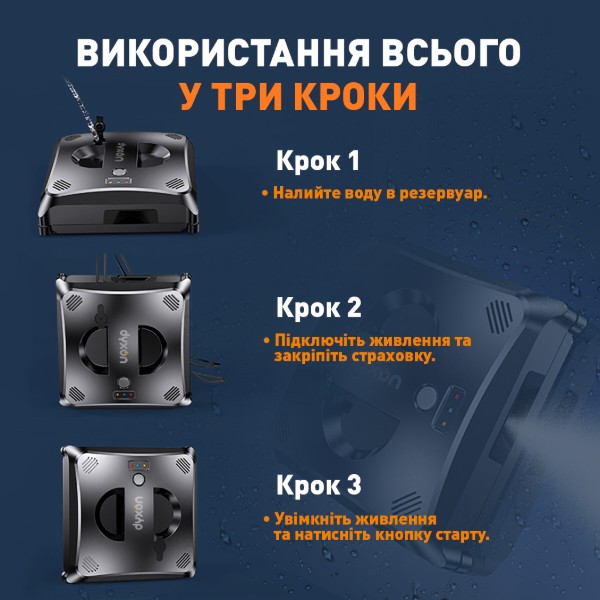Фото - Пилосос віконний Dyxon MEGAWASHER 4000i AI PRO Black (DXN-MGWR-4000iAI-BK)