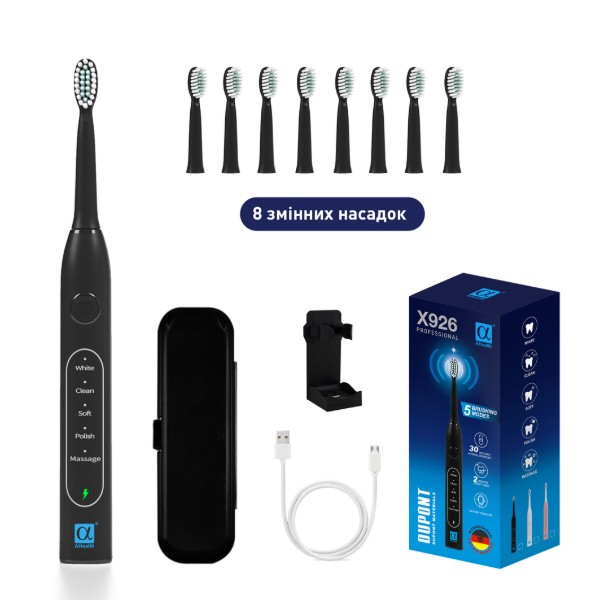 Фото - Зубная щетка электрическая AHealth X926 PROFESSIONAL Black (AH-X926-BK)
