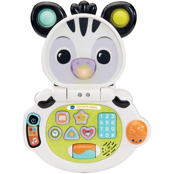Фото - Интерактивная игрушка VTech НОУТБУК ЗЕБРА (украинский) (80-564717)