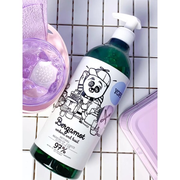Фото - Засіб для ручного миття посуду Yope BERGAMOT&BASIL 750 мл (5906874565292)