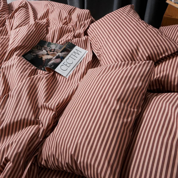 Фото - Комплект постільної білизни Moon&Star Бязь Gold Люкс Autumn Stripes 143х210х2 нав. 2х50х70 (MS-820005941)