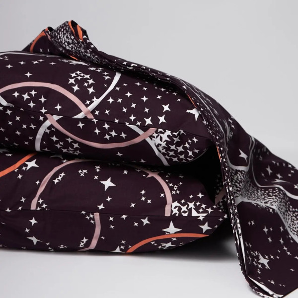 Фото - Комплект постільної білизни Moon&Star Бязь Gold Люкс Cosmic Vibes 160х220 нав. 50х70 см 2 шт. (MS-890000199)