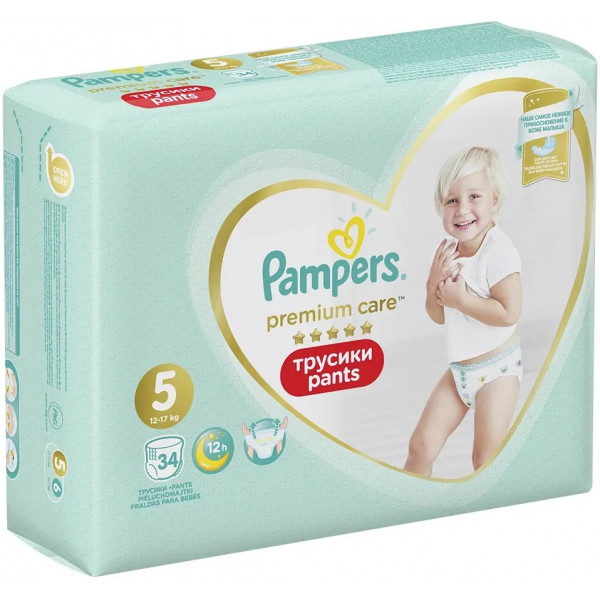 Фото - Одноразові підгузки-трусики Pampers Premium Pants 5 34 шт. (8001090759870)