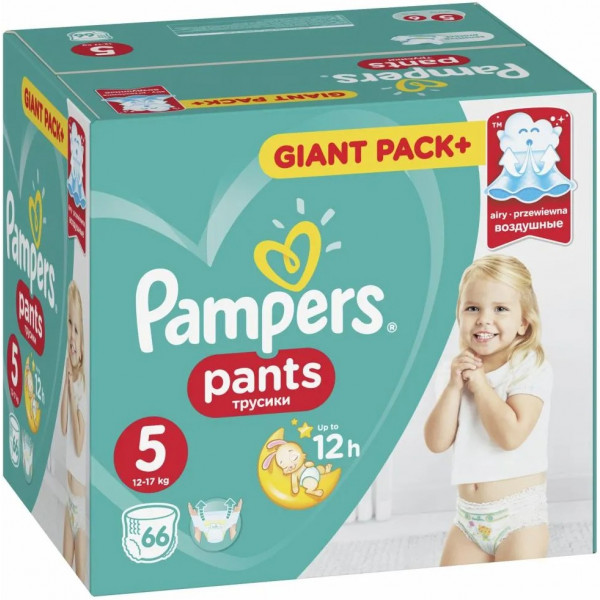 Фото - Одноразові підгузки-трусики Pampers Pants 5 Junior 66 шт. (8001090994851)