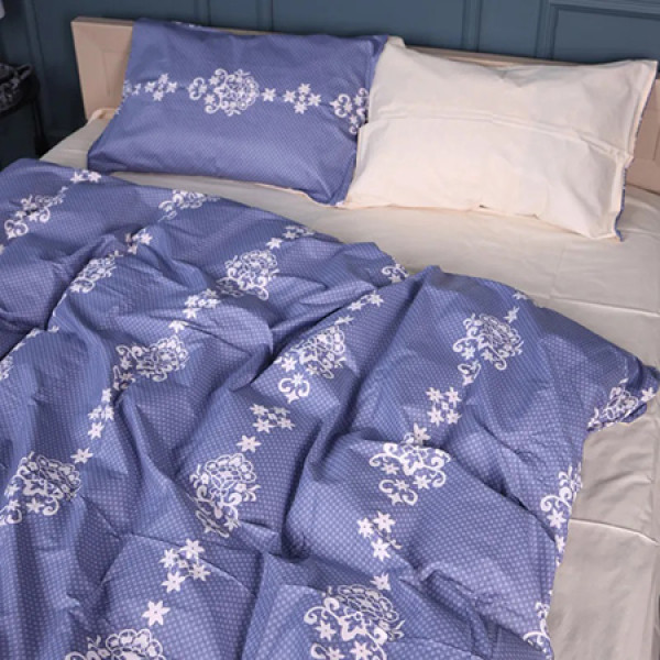 Фото - Комплект постельного белья MirSon Сатин 22-1394 Vintage Filigree 175х210 (2200010564778)