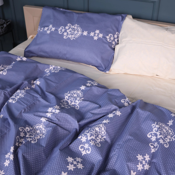 Фото - Комплект постельного белья MirSon Сатин 22-1394 Vintage Filigree 175х210 (2200010564778)