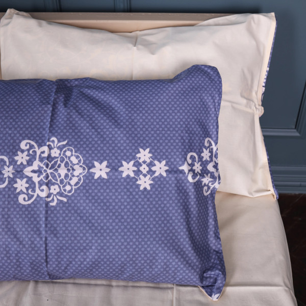 Фото - Комплект постельного белья MirSon Сатин 22-1394 Vintage Filigree 175х210 (2200010564778)