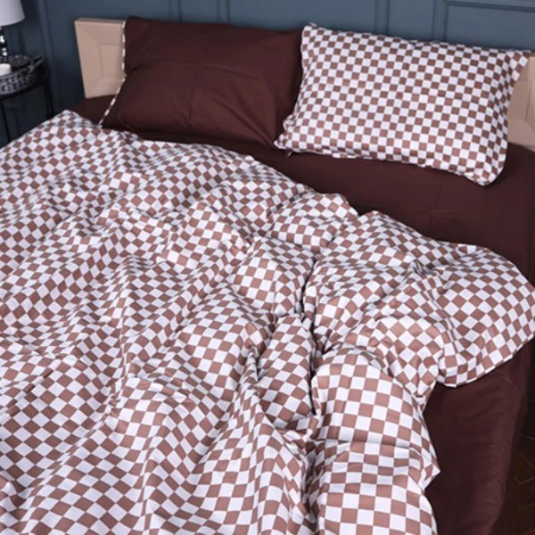 Фото - Комплект постільної білизни MirSon Сатин 22-1369 Classic Checkers 175х210 (2200010473698)