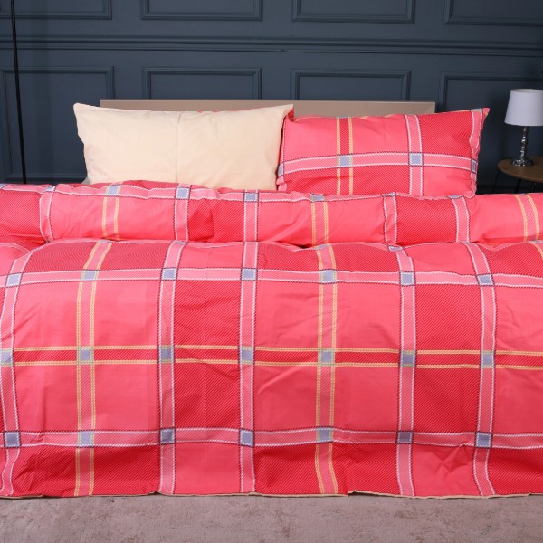 Фото - Комплект постельного белья MirSon Бязь 17-0783 Checkered Flame 175х210 см (2200011274713)
